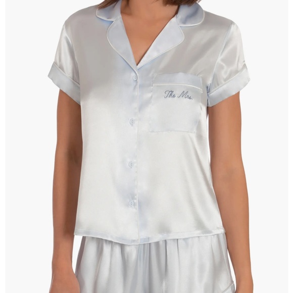 Nwt In Bloom Satin Mrs. Pj Set - Picture 1 of 6